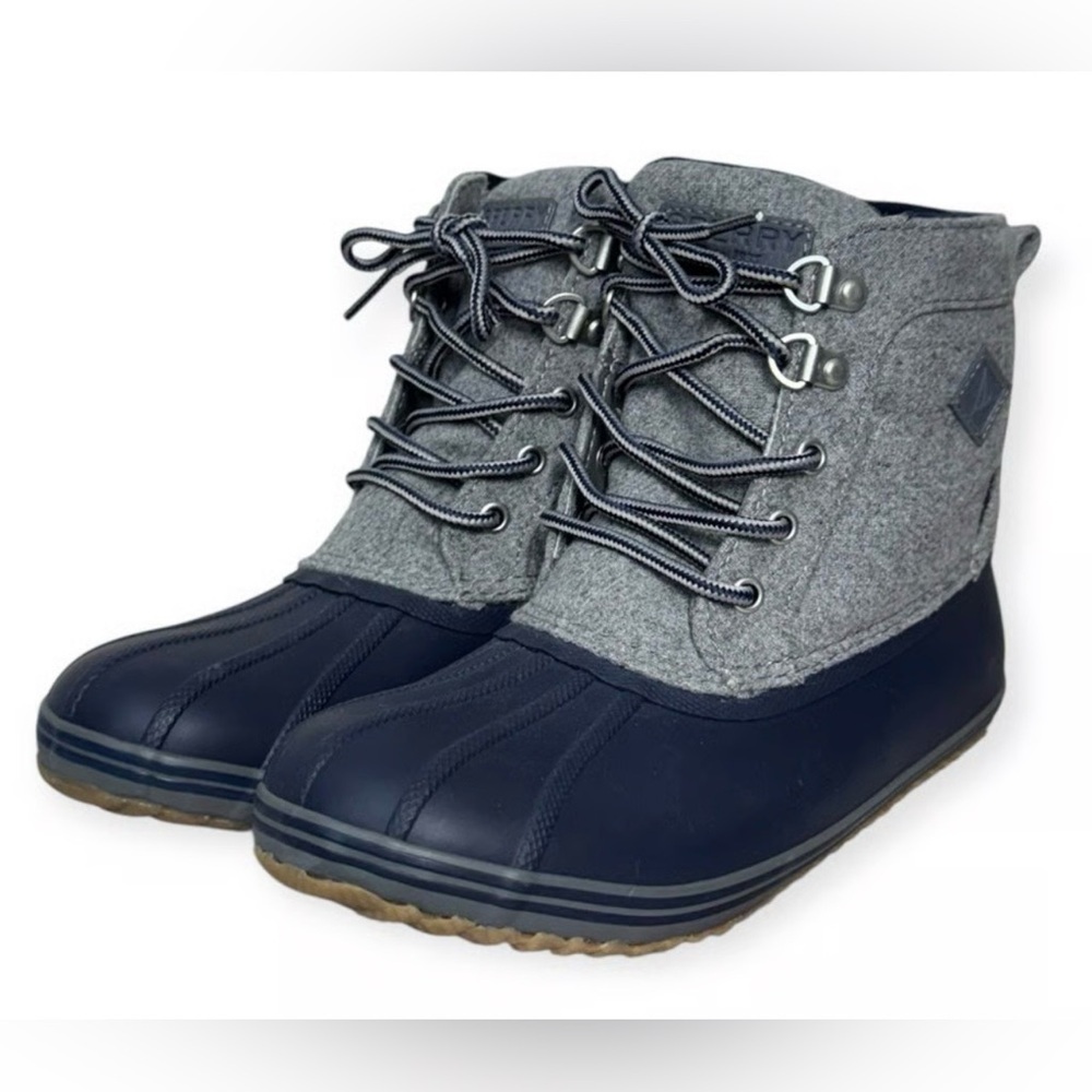 Sperry Kids Navy and Gray Boots
